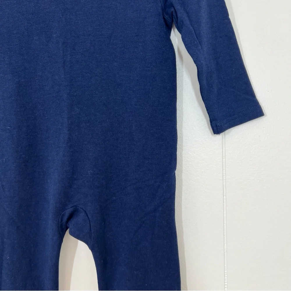 Little Sleepies Navy Blue Polo Romper